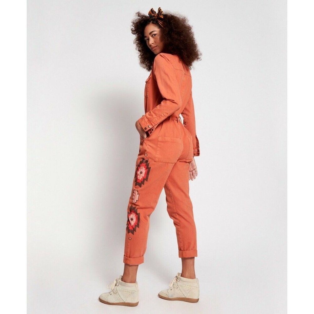 NEW FREE PEOPLE ONETEASPOON CLAUDIA ARROW JUMPSUIT - Picture 9 of 9